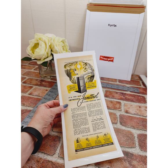 1950 Janitrol Gas Fired Heating Unit Tropical Warmth Mountain Fresh Vtg Print Ad - Picture 3 of 6